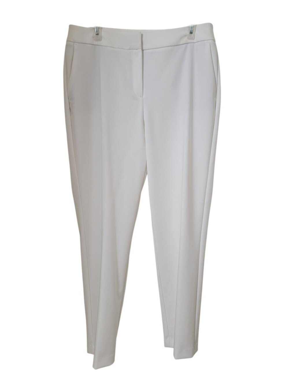 Rachel Zoe Size 12 White High Rise, Slim Leg Trousers, Exc. Used Condition